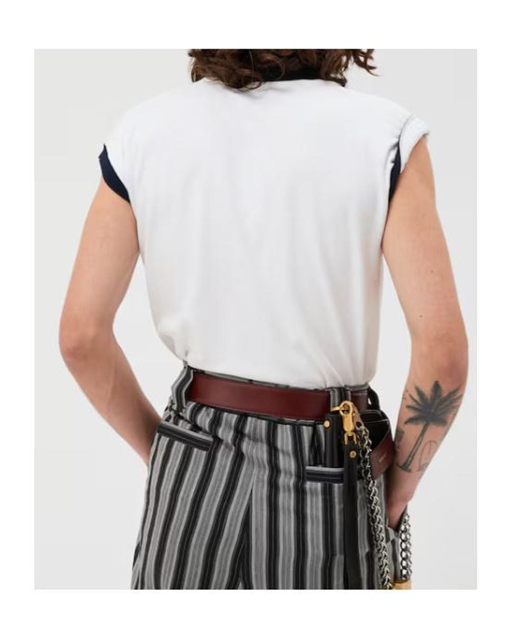 Versace White Stretch Slim T-Shirt for men