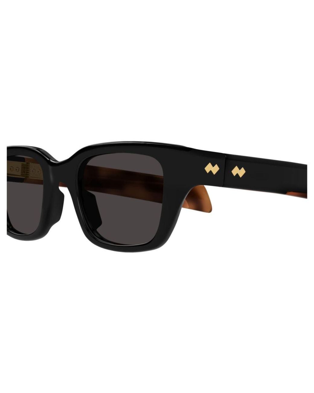 Bottega Veneta Black Eyewear Rectangular Frame Sunglasses for men