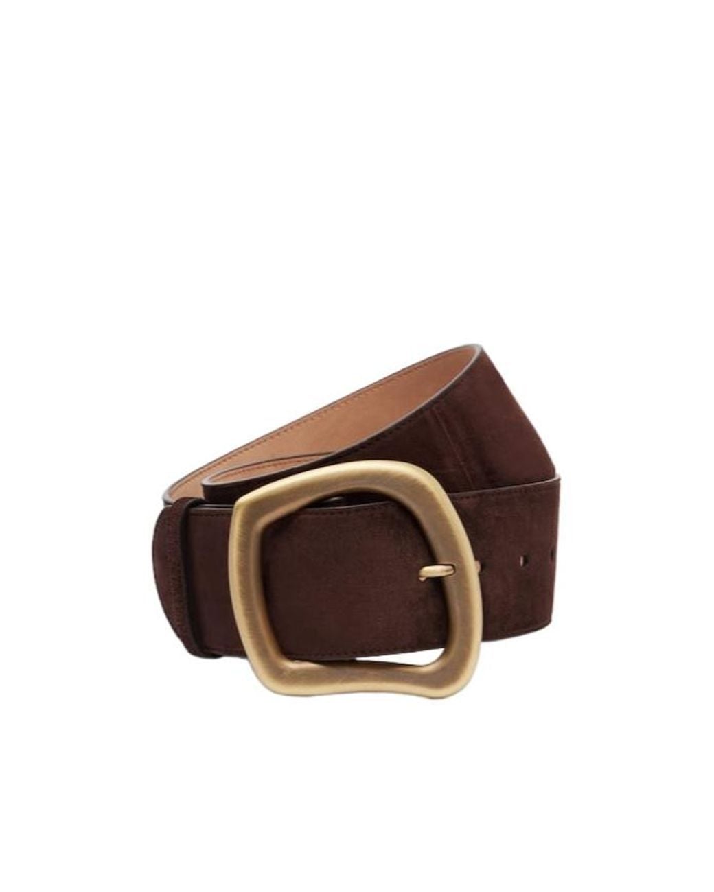 Gabriela Hearst Brown Simone Large Suede Belt