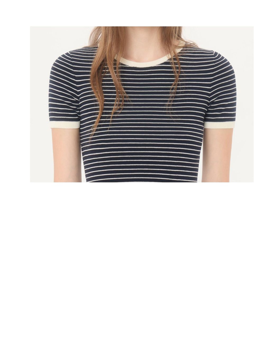 Valentino Blue Vlogo Signature Striped T-Shirt