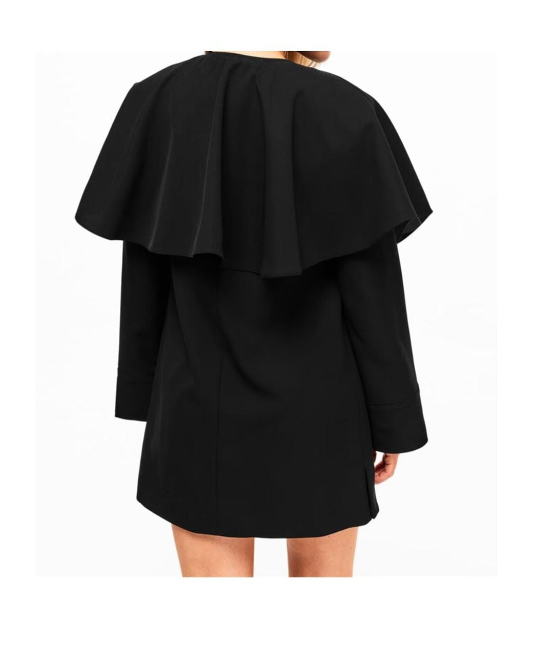 Ganni Black Suiting Circle Mini Dress