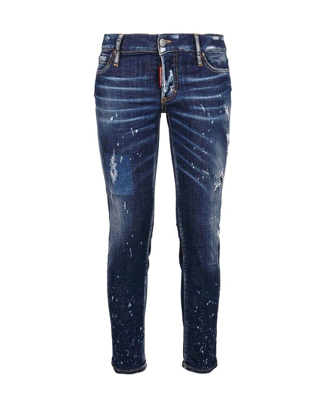 DSquared² Blue Slim Distressed Jeans