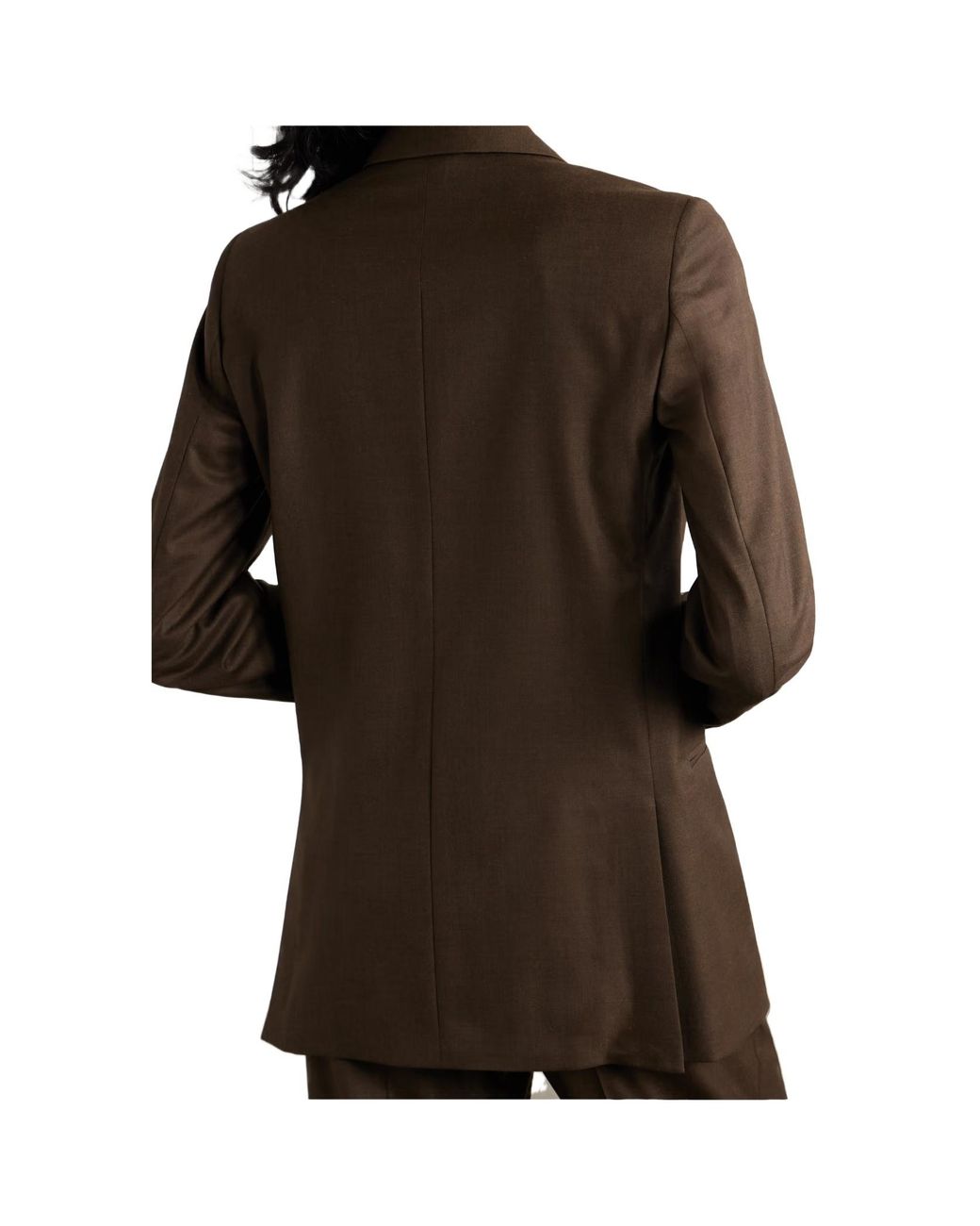 Loro Piana Brown Double-Breasted Blazer