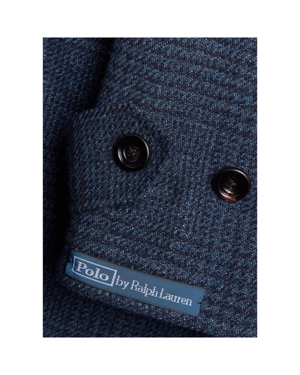 Polo Ralph Lauren Blue Wool Overcoat for men