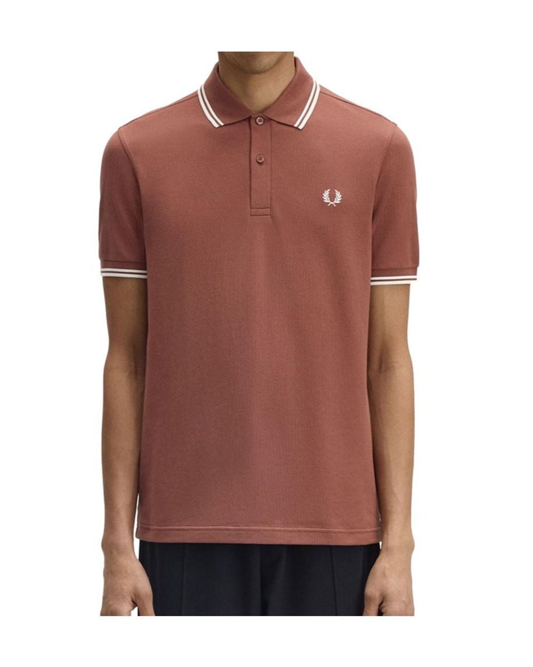 Fred Perry Red Logo Polo Shirt for men