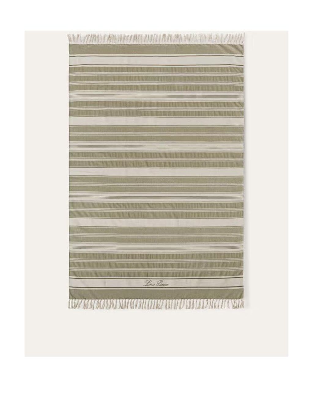 Loro Piana Natural Marina Logo Beach Towel