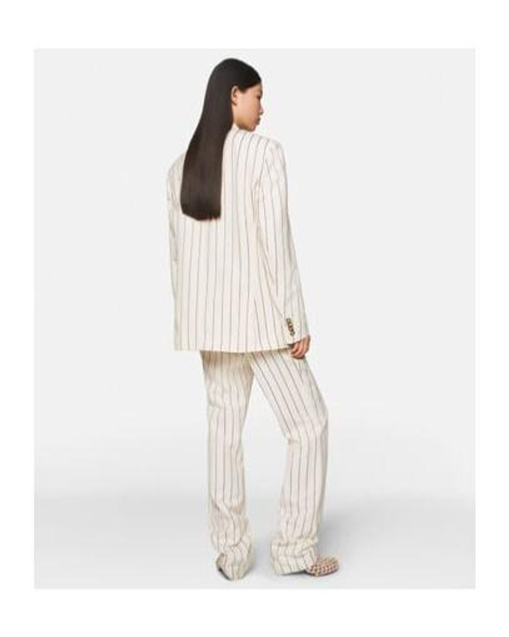 Stella McCartney Natural Striped Trousers