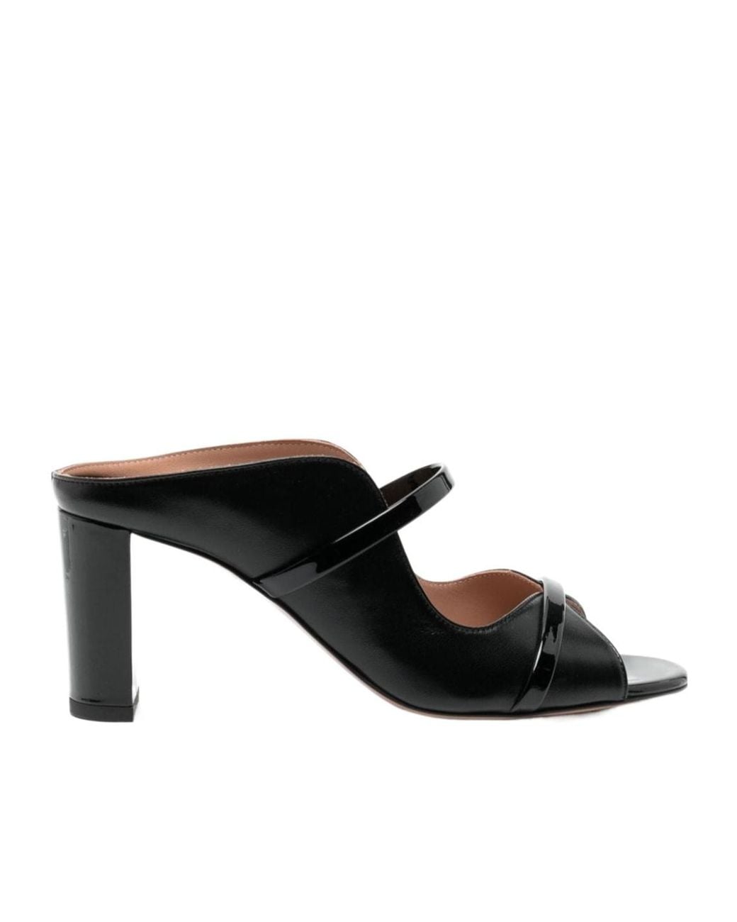 Malone Souliers Black 70Mm Leather Sandals