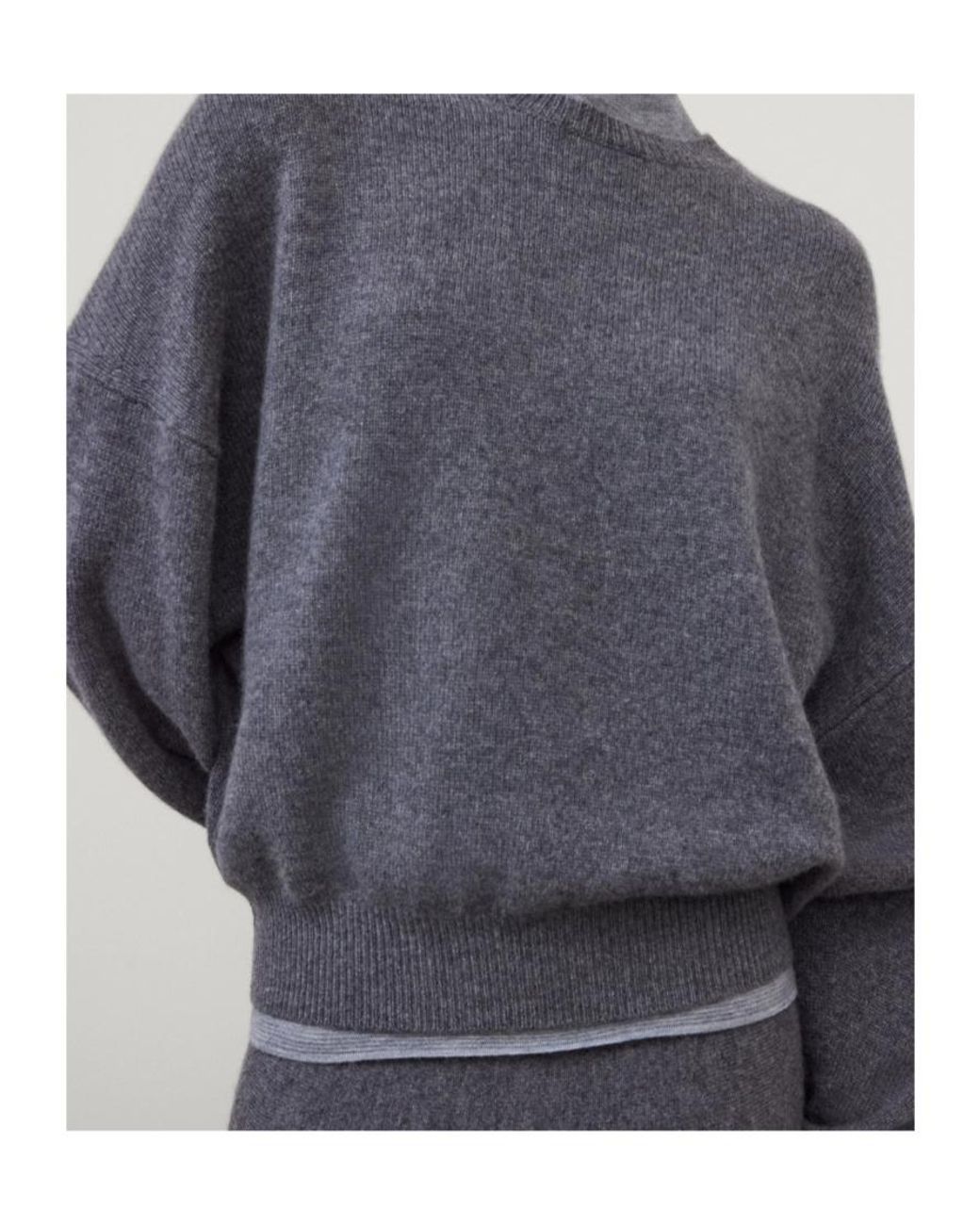Lisa Yang Gray Veira Relaxed Knitted Sweater