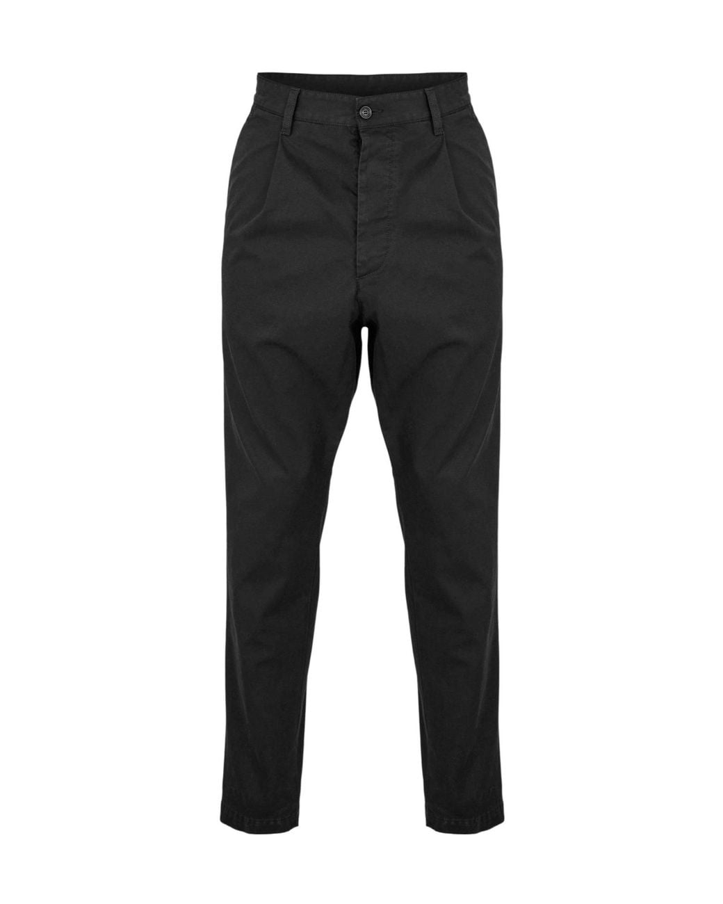 DSquared² Black Twill Casual Trousers for men