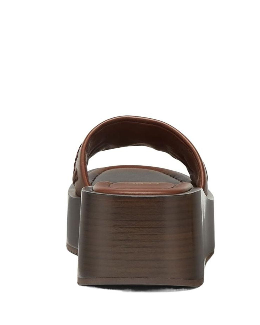 Fendi Brown Sunshine Flatform Slides