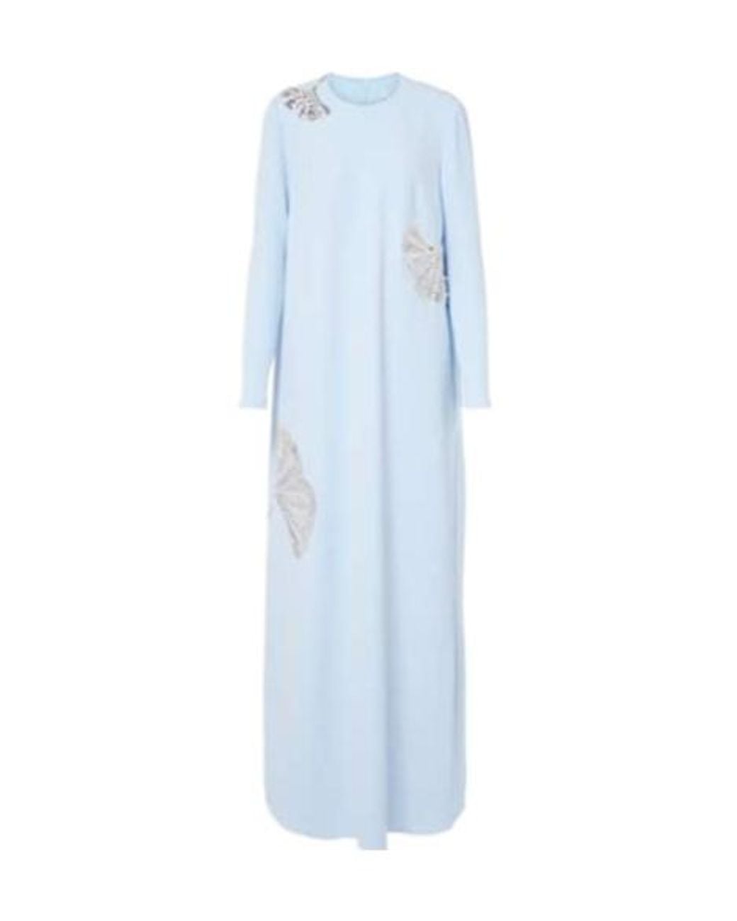 Safiyaa Blue Naima Embellished Crêpe Gown