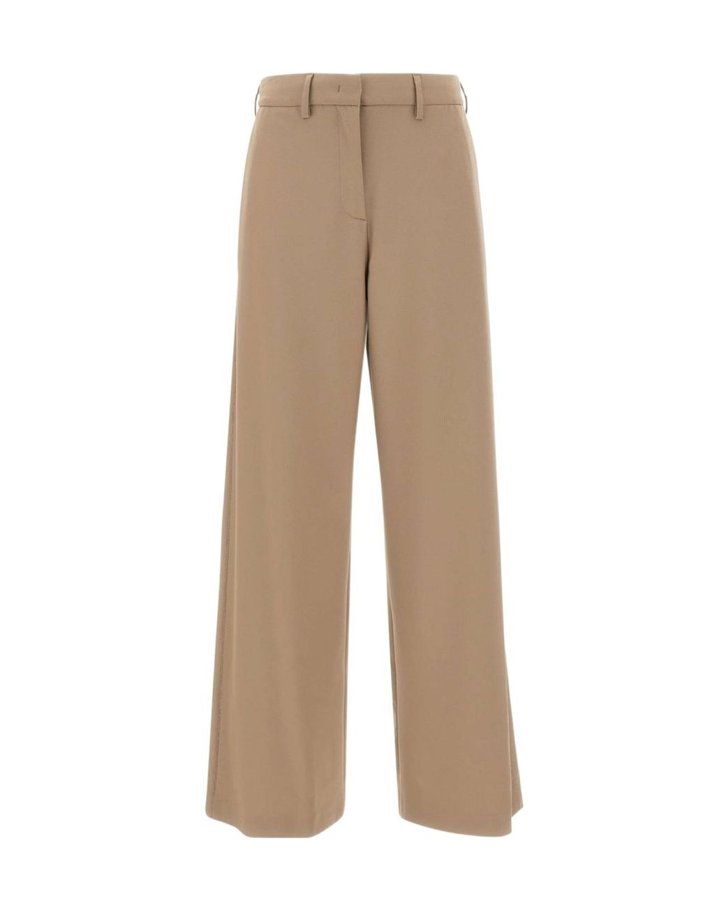 Fabiana Filippi Natural Spoleto Wide-Leg Pants