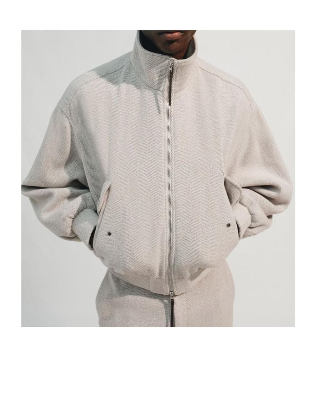 Jacquemus Gray Le Bomber Losange Zip Jacket for men