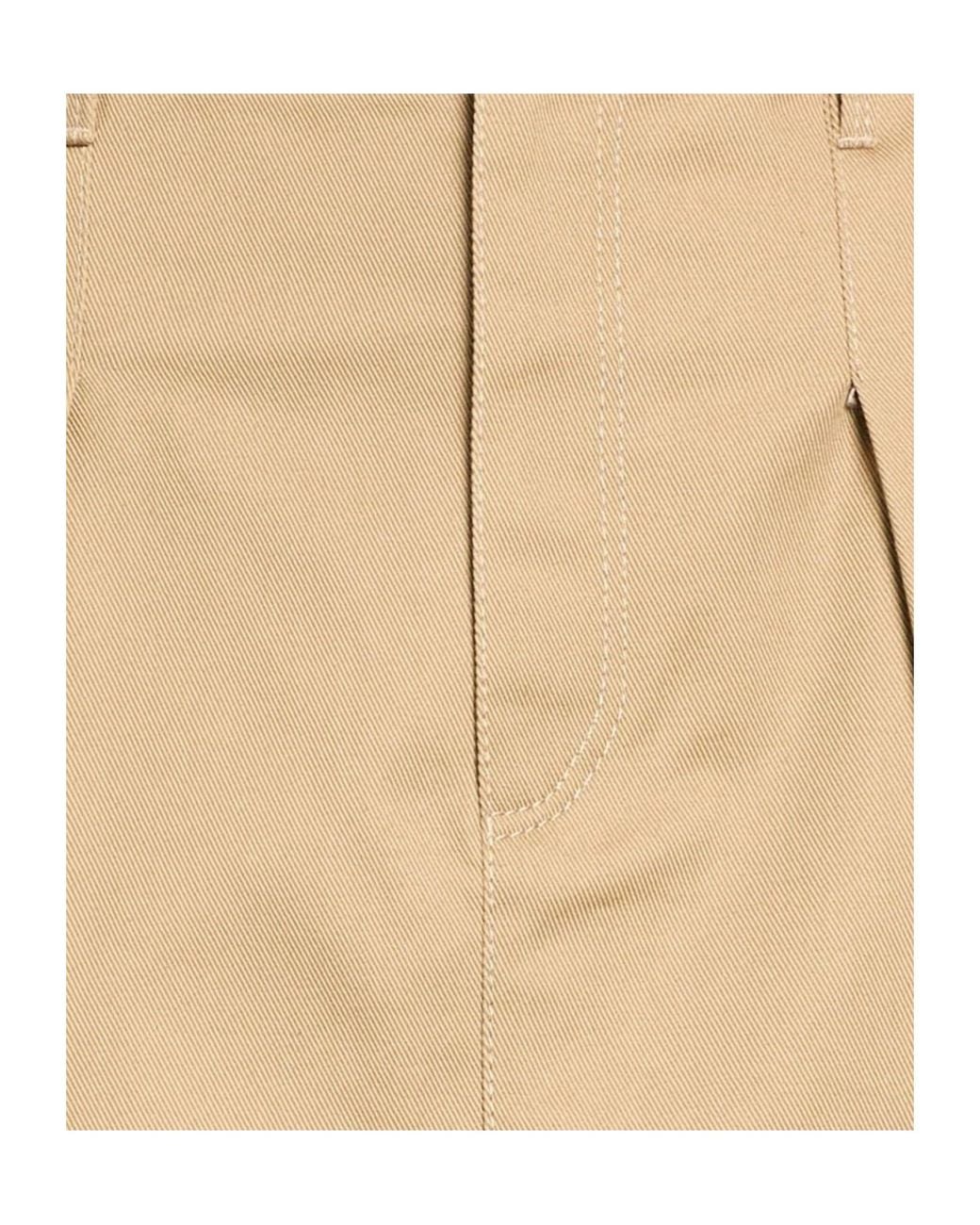 Brunello Cucinelli Natural Solid-Color Flared Skirt