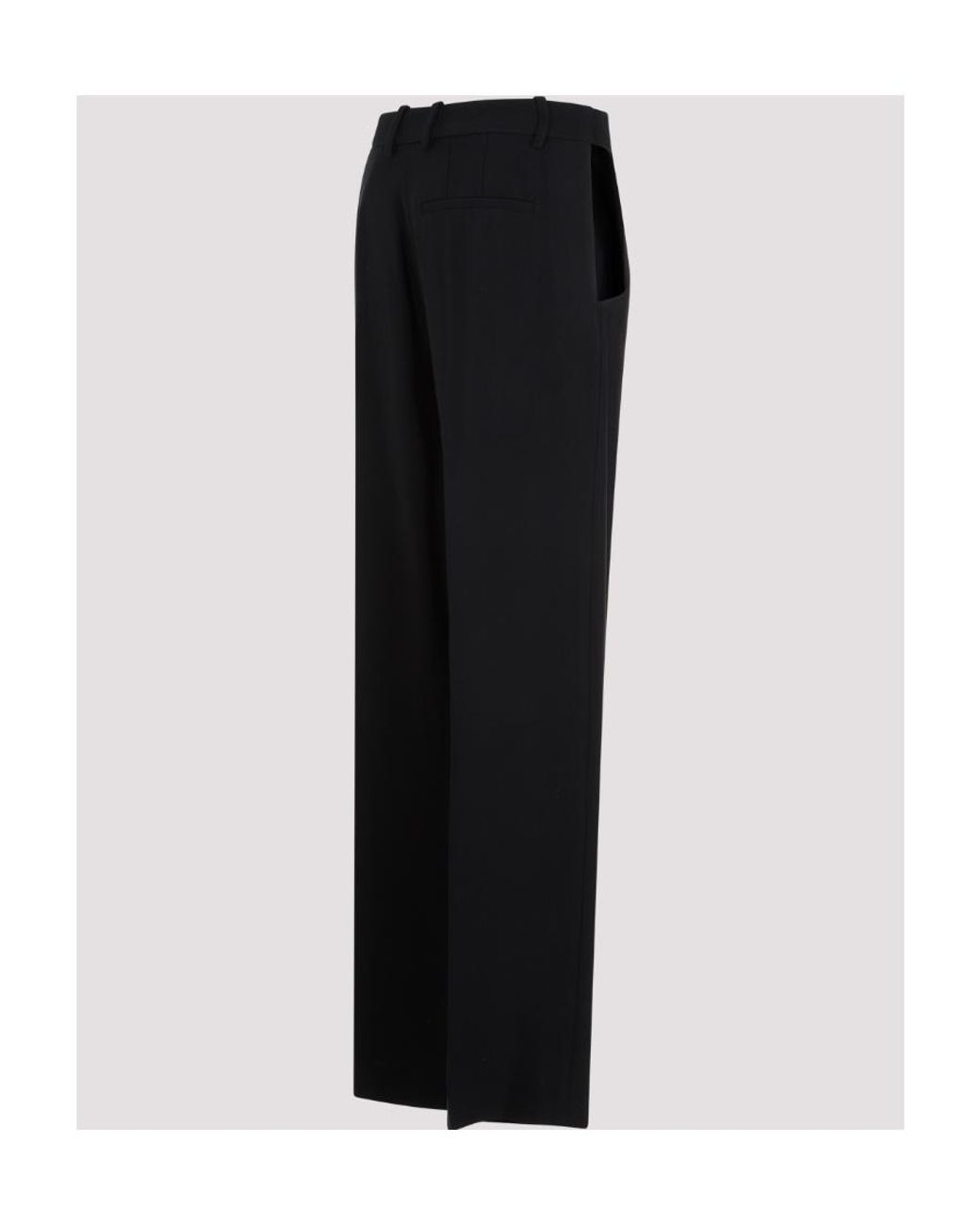 Mugler Black ミュグレー カットアウト トラウザーズ