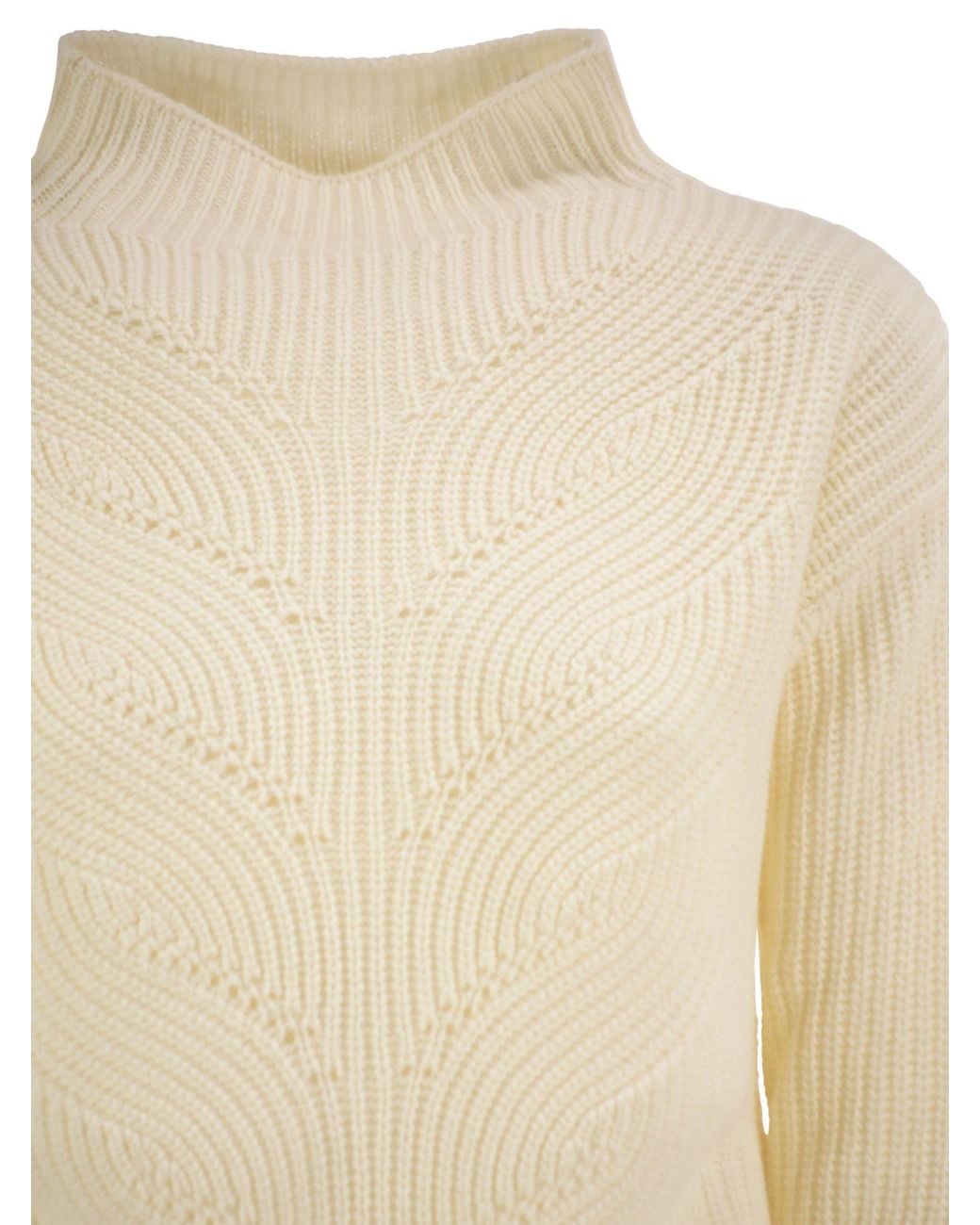 Herno White Long-Sleeved Sweater