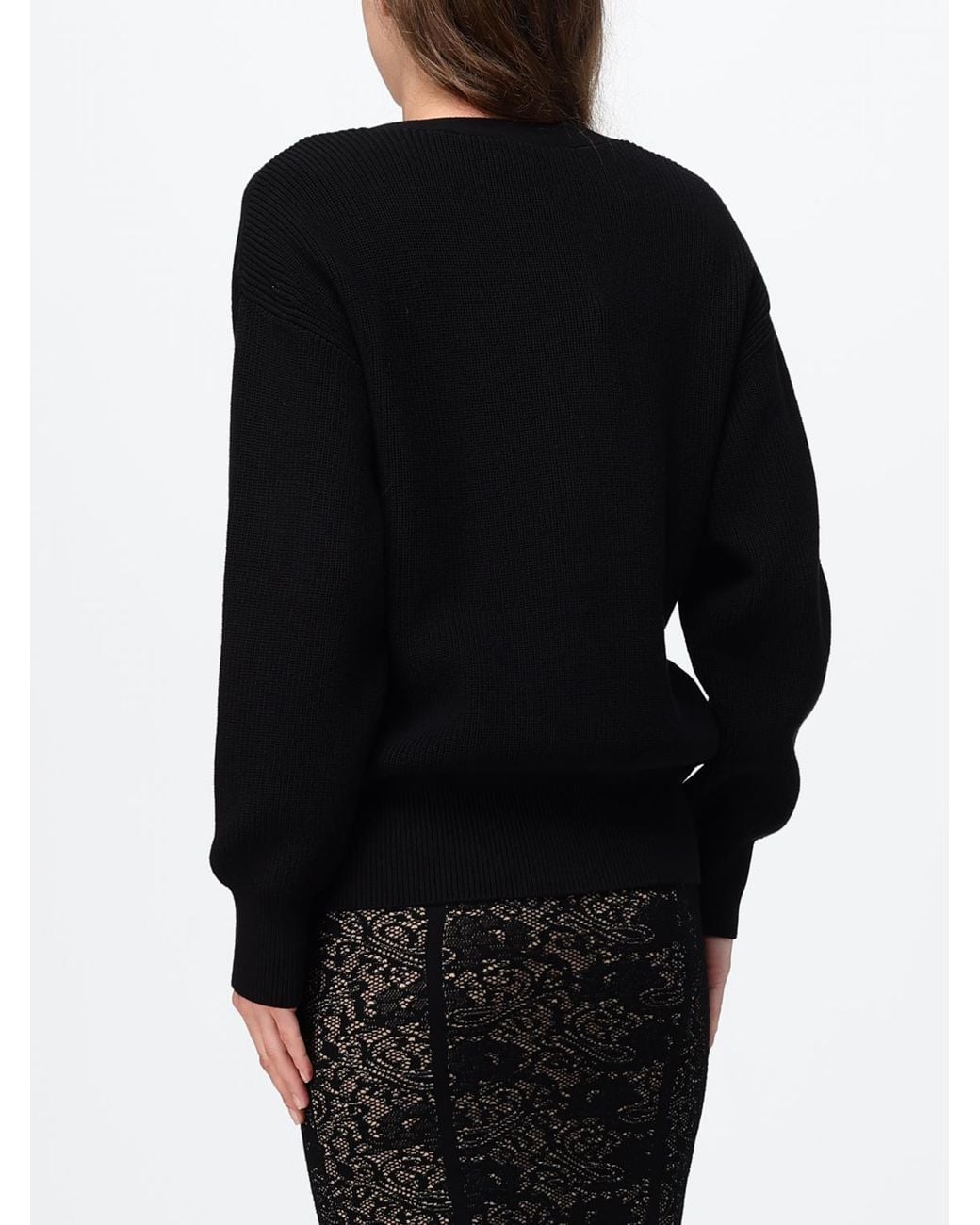 Elisabetta Franchi Blue V-Neck Knitted Cardigan