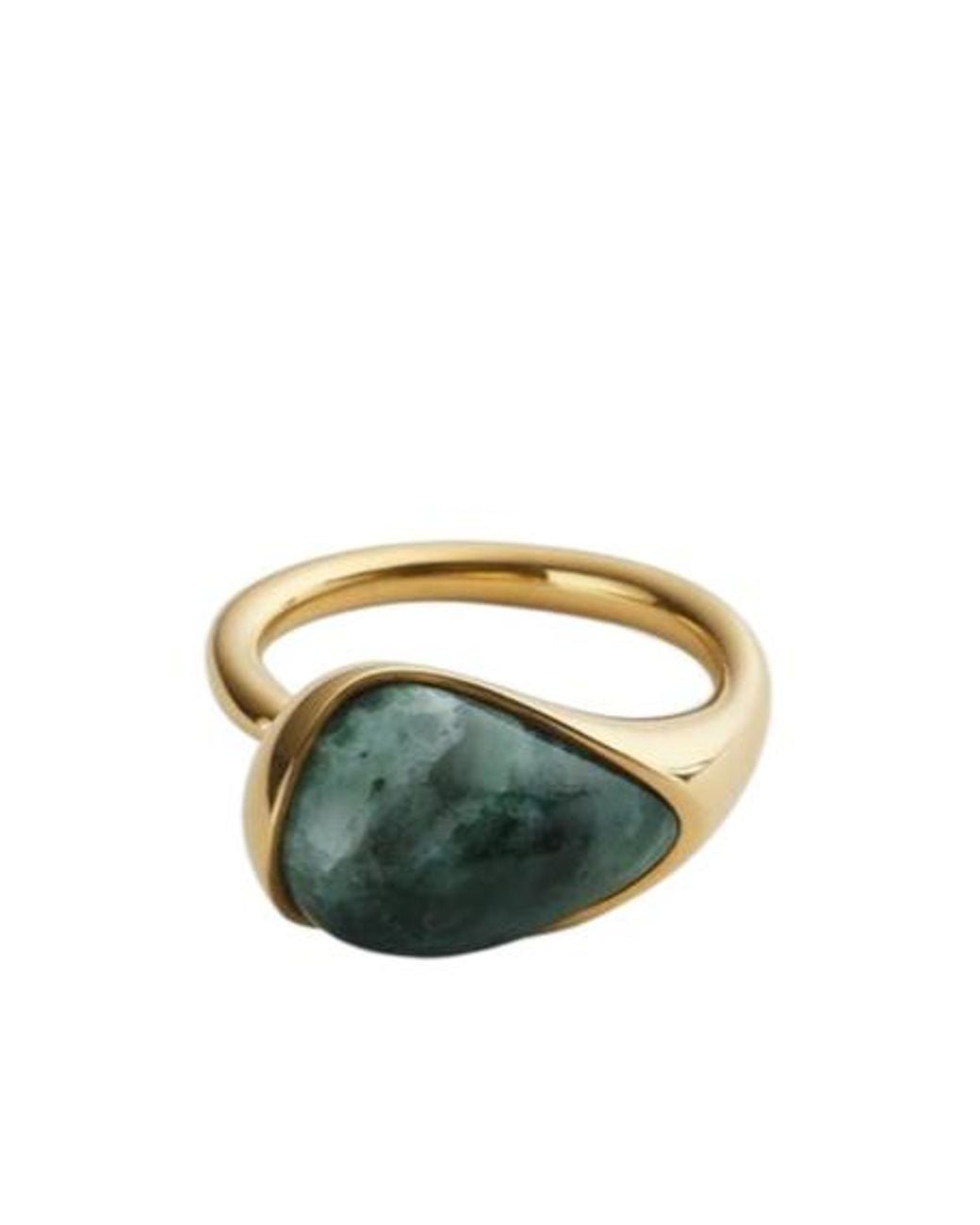 Bottega Veneta Green Small Drop Marble Ring
