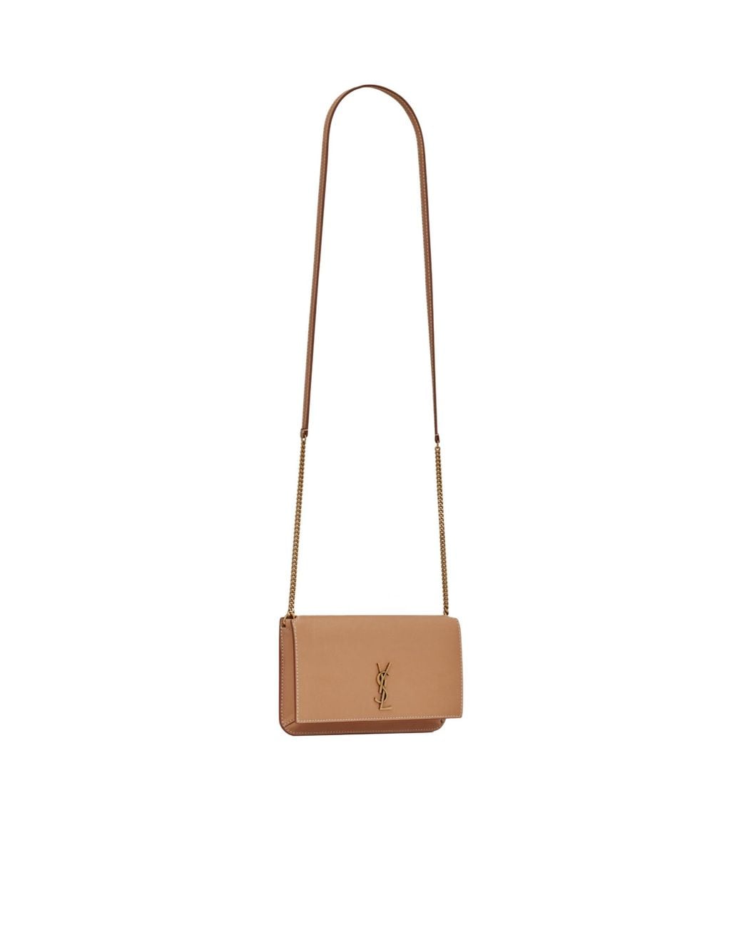 Saint Laurent Natural Logo Plaque Phone Holder