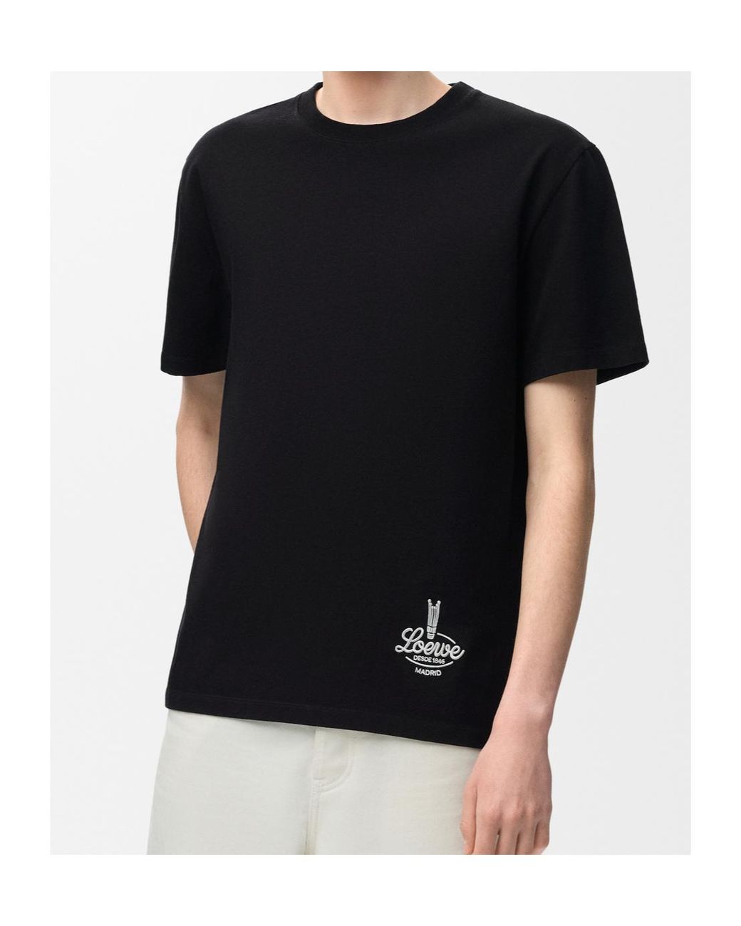 Loewe Black Relaxed Fit T-Shirt for men