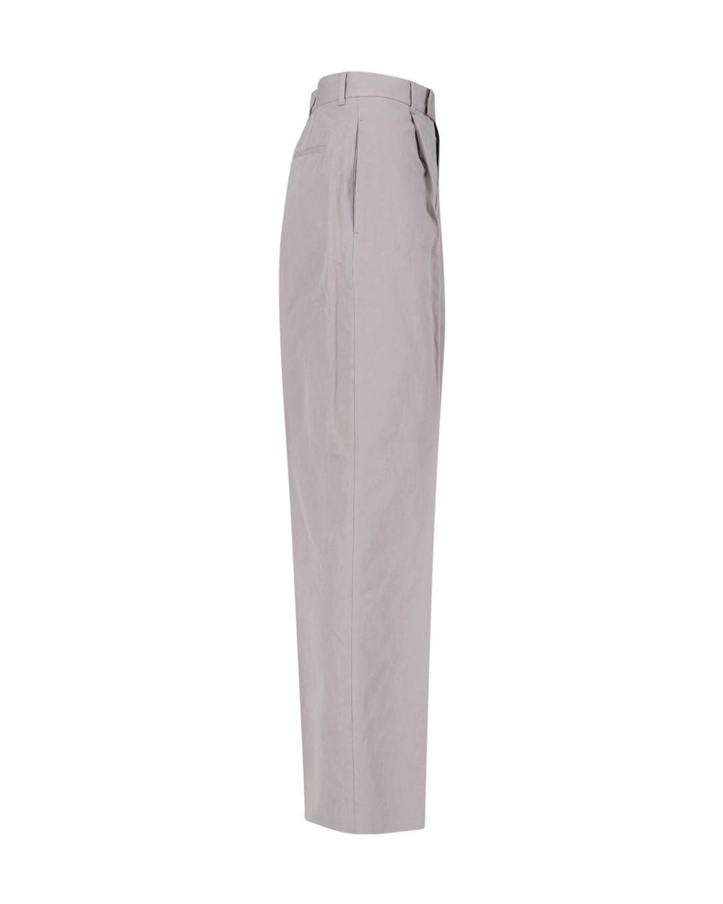 Jil Sander Gray Straight Leg Trousers