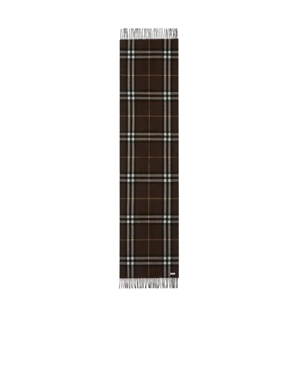 Burberry Black Equestrian-Knight Check Scarf