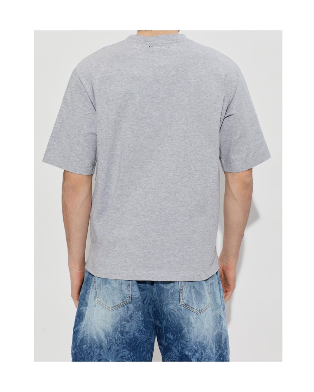 DSquared² Gray Iconique Loose Fit T-Shirt for men