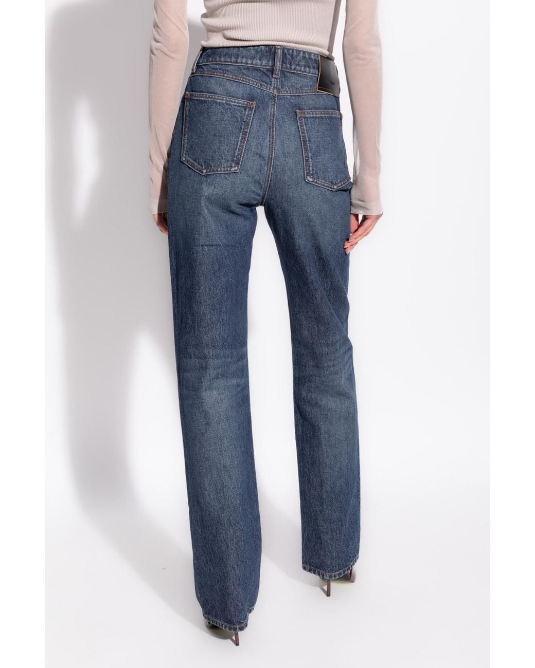 Sportmax Blue Tasso Straight Leg Jeans