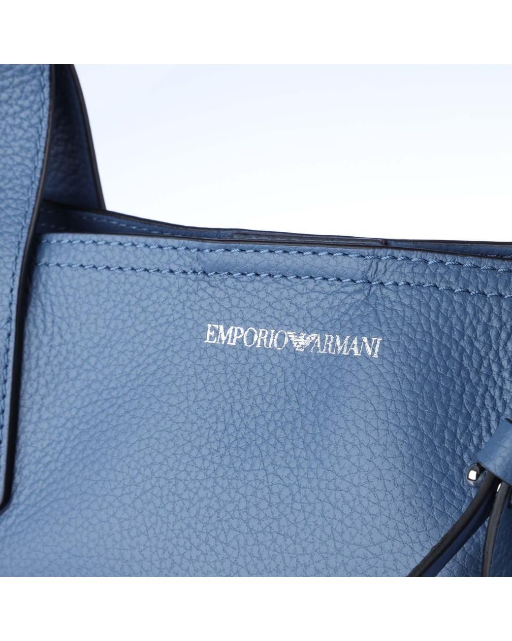 Emporio Armani Blue Shopping Bag