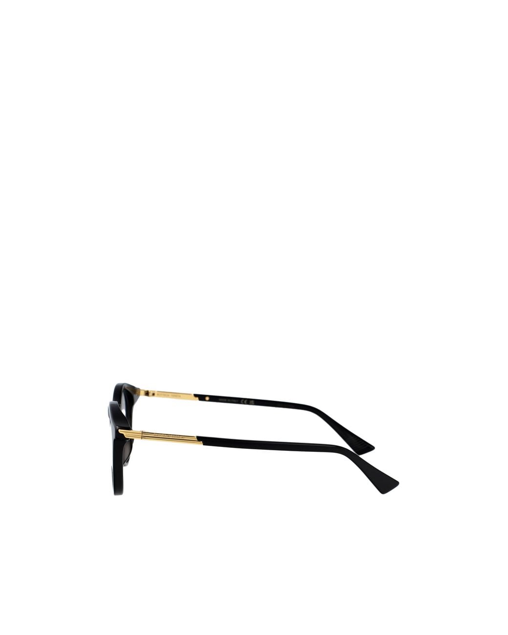 Bottega Veneta White Eyewear Round Frame Glasses for men