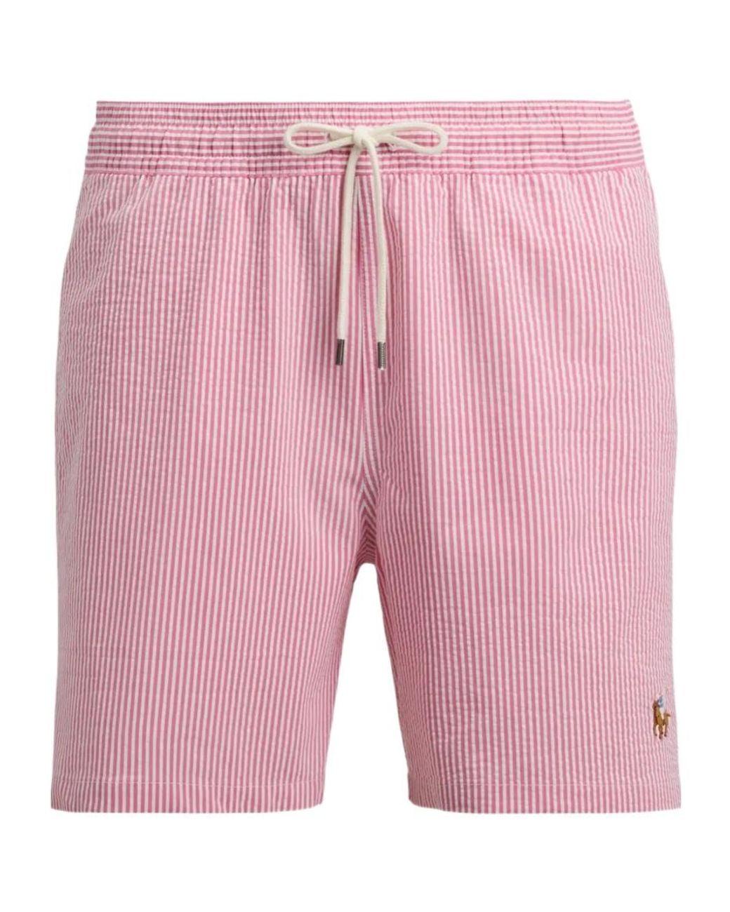 Polo Ralph Lauren Pink Traveler Mid Swim Shorts for men