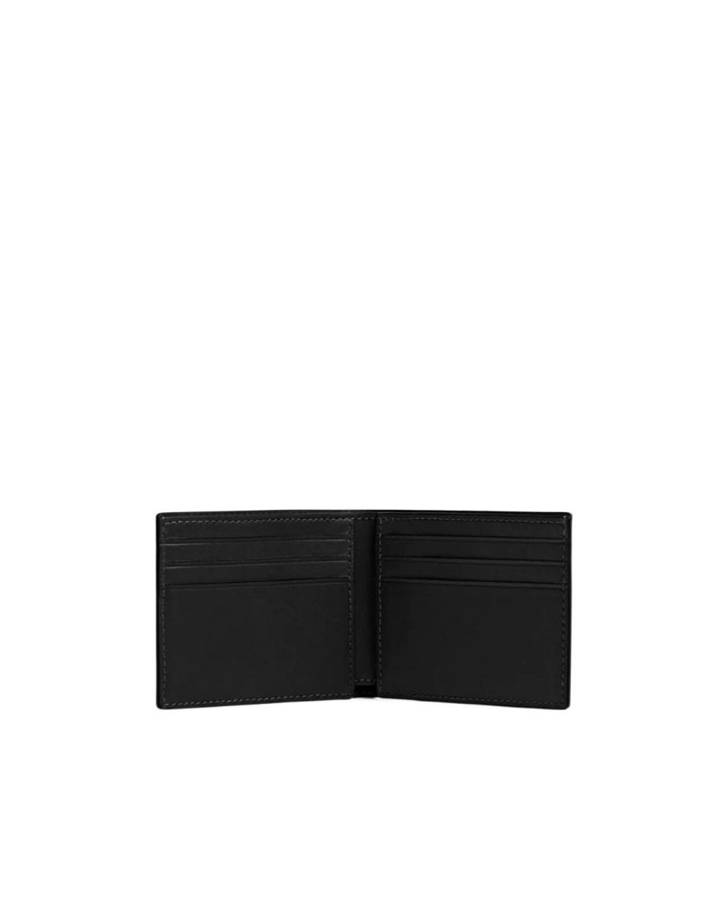 COACH Black Bi-Fold Leather Wallet for men