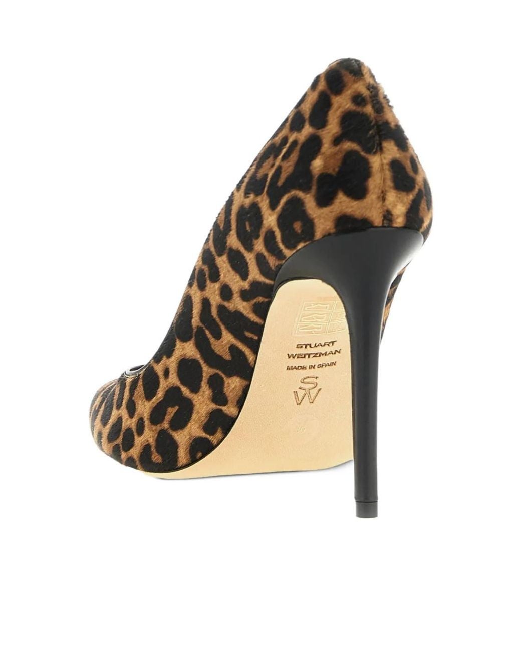 Stuart Weitzman Brown Leopard-Print High Heels