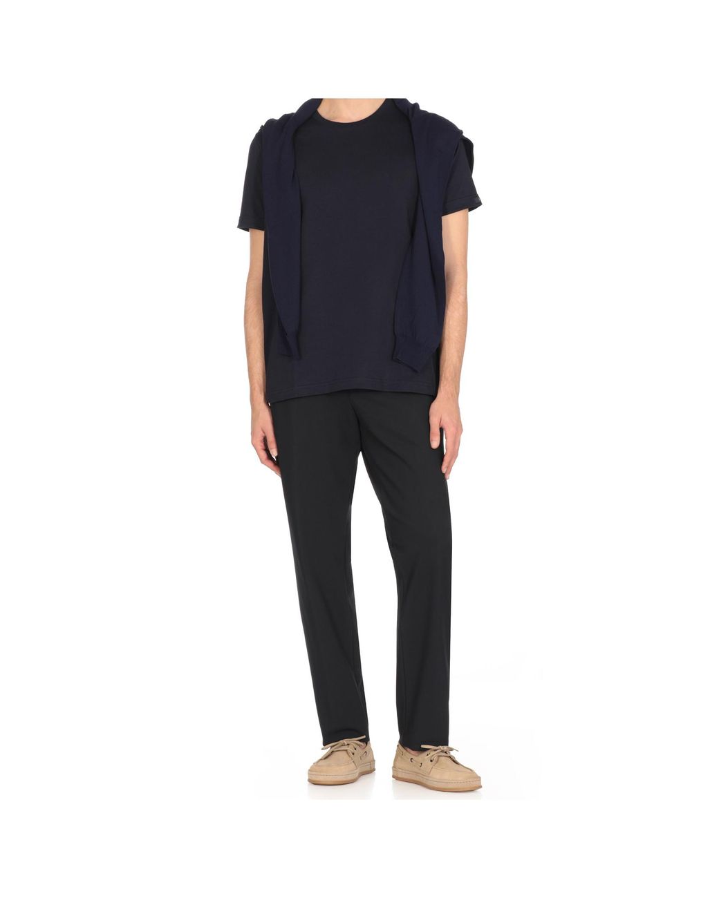 Fay Blue Crew Neck T-Shirt for men