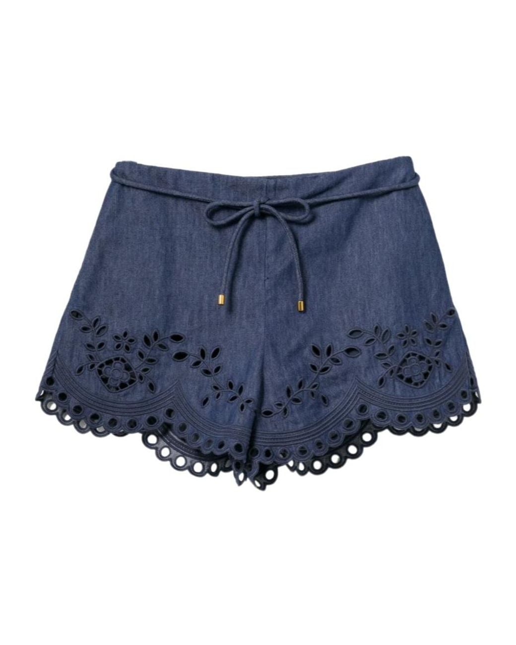 Zimmermann Blue Mahon Shorts