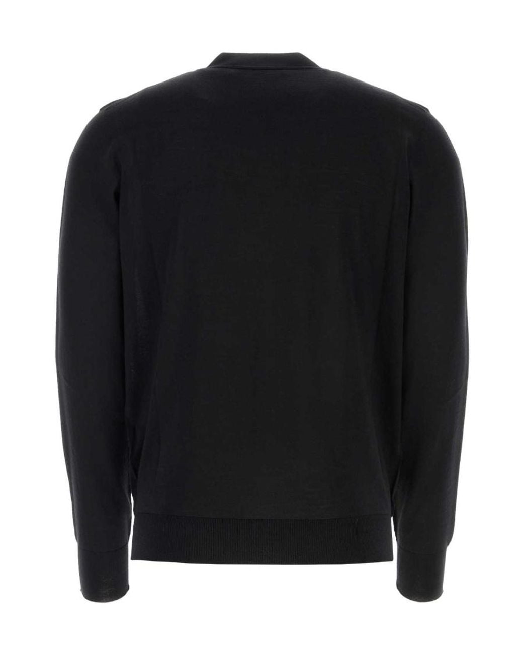 Versace Black Medusa Head Embroidered Cardigan for men