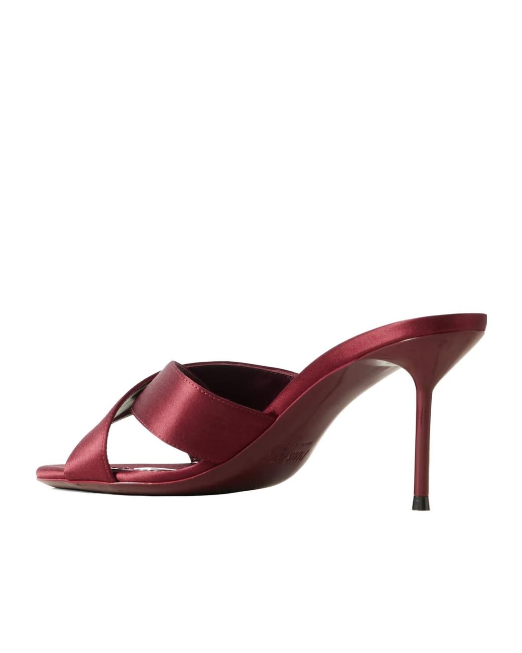 Paris Texas Brown Lidia Satin Mules