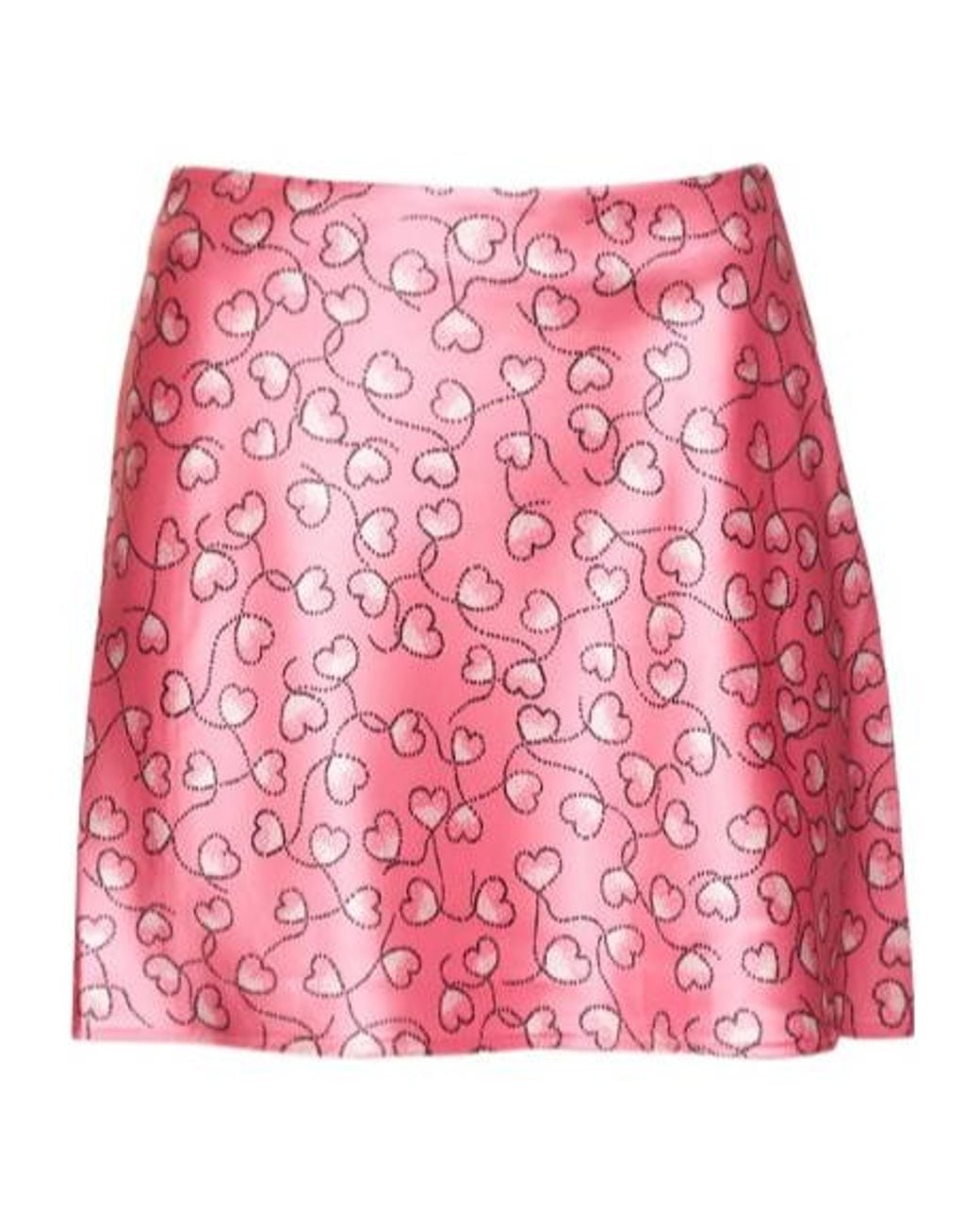 ROTATE BIRGER CHRISTENSEN Red Printed Midi Skirt