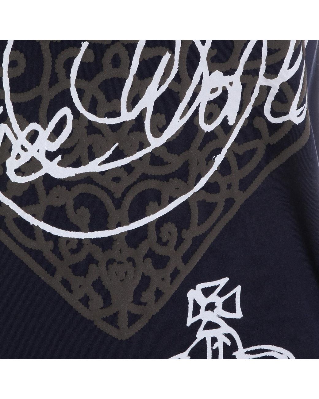 Vivienne Westwood Blue Free World-Heart Peru T-Shirt for men