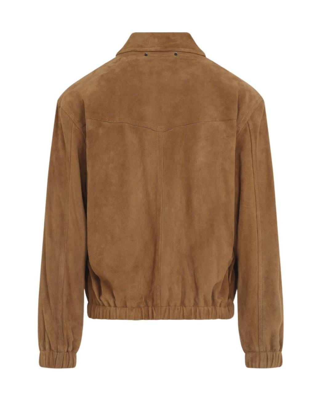 Paul Smith Brown Suede Zip-Up Jacket for men