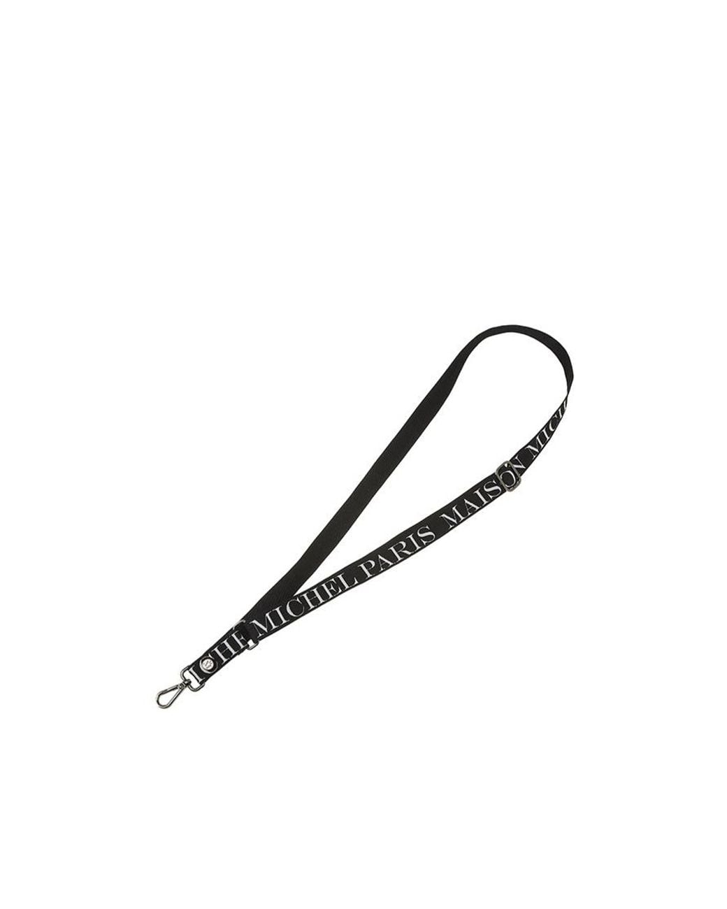 Maison Michel Metallic Martine Logo Shoulder Strap