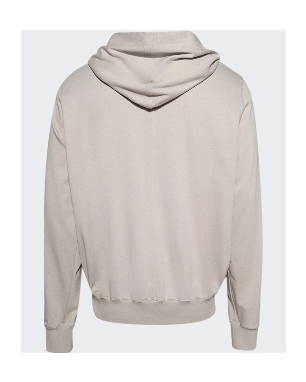 Rick Owens Gray Relaxed Fit Hoodie for men