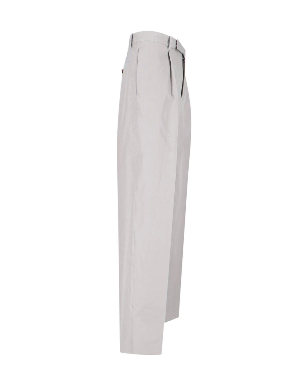 Jil Sander White High-Waisted Tailored Wide-Leg Trousers for men