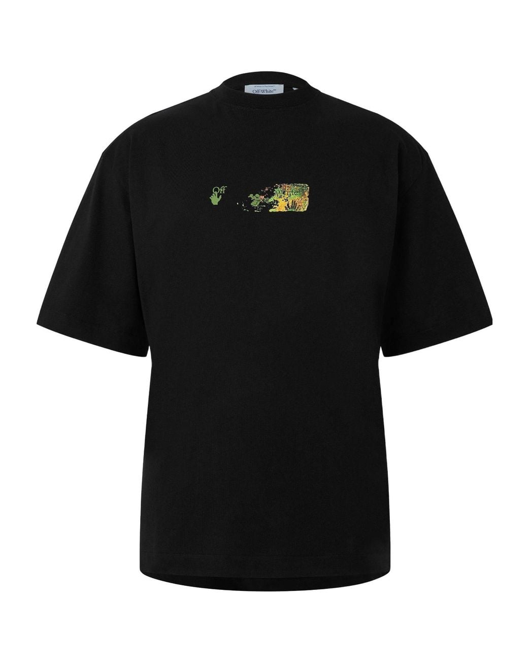 Off-White c/o Virgil Abloh Black Crewneck Shortsleeve Tee for men