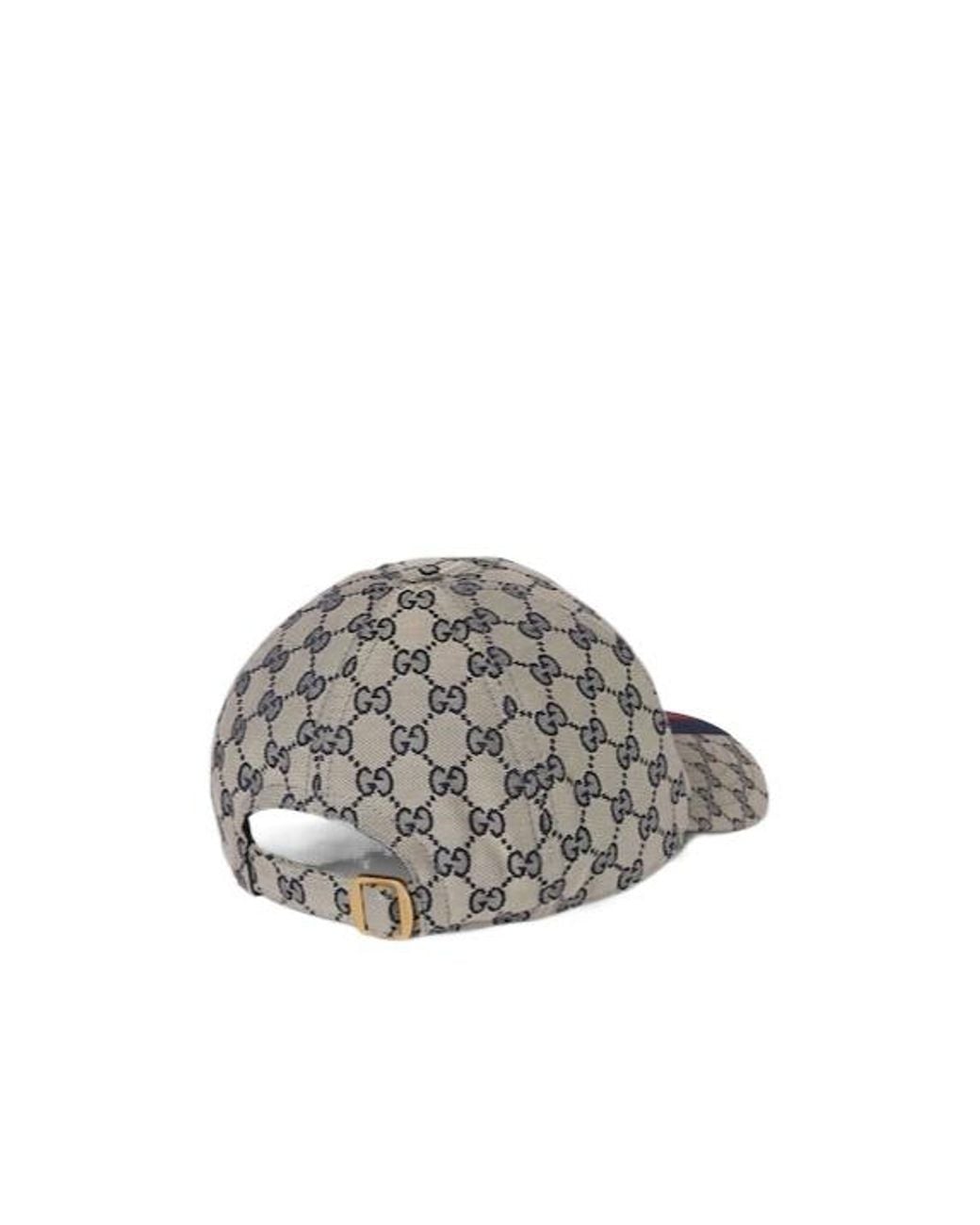 Gucci Gray Monogrammed Baseball Cap for men