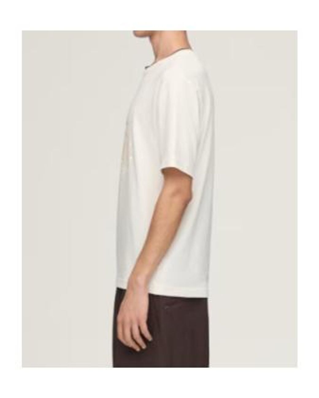 Y-3 White X Wales Bonner Graphic Printed Crewneck T-Shirt for men