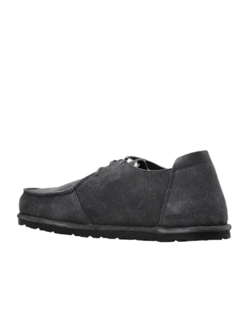 Birkenstock Black Utti Moccasin Lace-Up Shoes for men