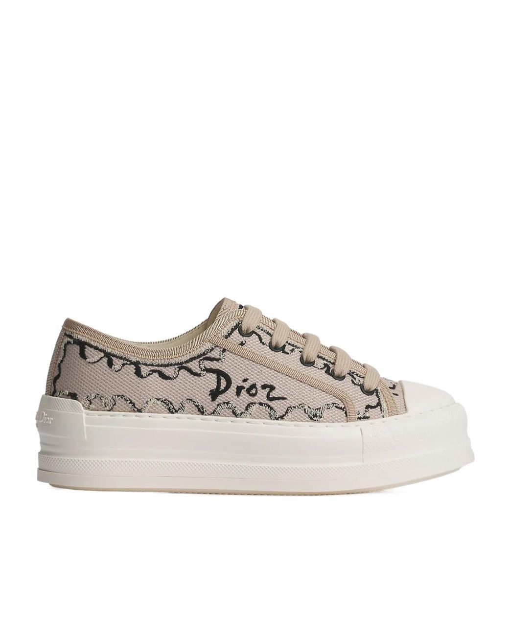 Dior Gray Iviera Walk'N' Platform Sneaker