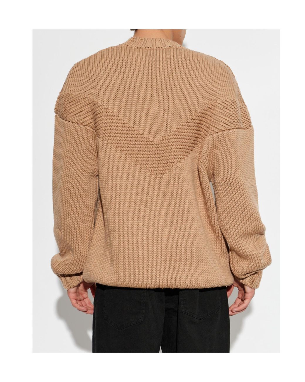 DSquared² Natural Chevron Knit Sweater for men
